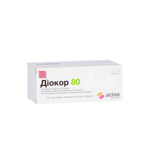 Діокор 80 таблетки вкриті оболонкою 80 мг / 12,5 мг 90 штук