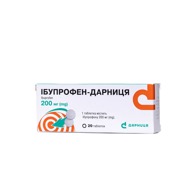 Ібупрофен-Дарниця таблетки 200 мг 20 штук