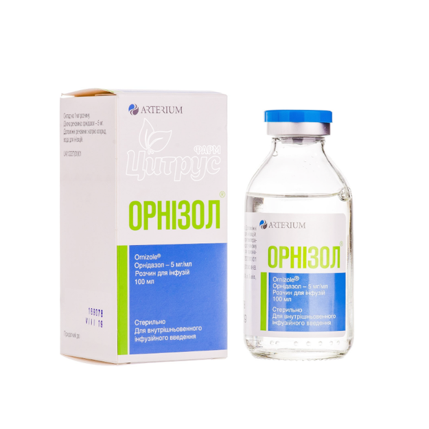 Орнізол розчин для інфузій 5 мг / мл 100 мл