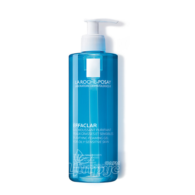 Ля Рош позе Ефаклар (La Roche Posay Effaclar) Гель-мус для очищення жирної проблемної шкіри обличчя 300 мл