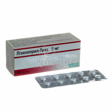 Лізиноприл-Тева таблетки 5 мг 60 штук