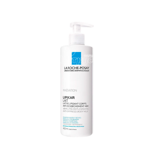Ля Рош позе Ліпікар (La Roche Posay Lipikar) Молочко ліпідовідновлююче для зволоження сухої і дуже сухої шкіри немовлят, дітей і дорослих 400 мл