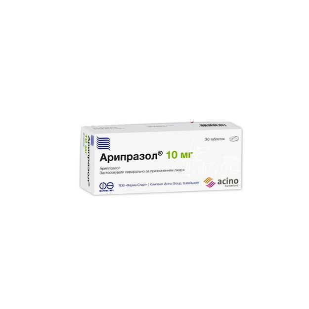 Арипразол таблетки 10 мг 30 штук