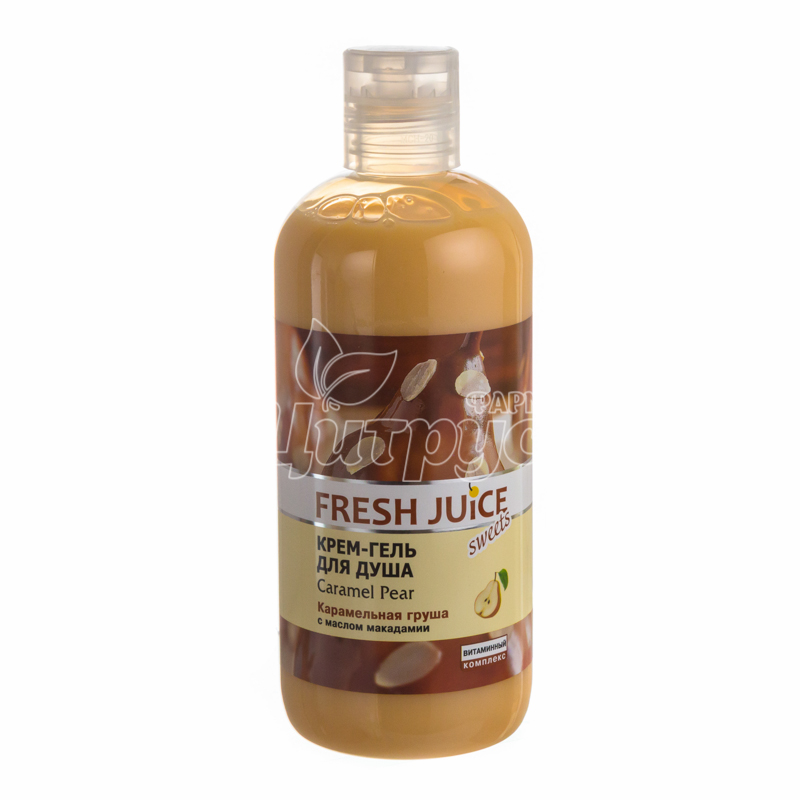 фото 1/Крем-гель для душу Фреш Джус (Fresh Juice) Карамельная груша (Caramel Pear) 500 мл
