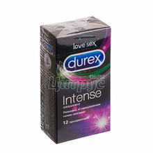 Презервативи Дюрекс (Durex) Інтенс Оргазмік (Intense Orgasmic) рельєфні із стимулюючим мастилом 12 штук