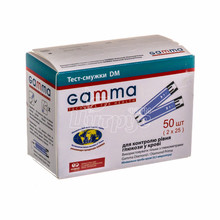 Тест-смужки для глюкометра Гамма (Gamma) Dm 50 штук