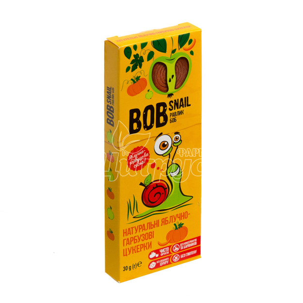 Цукерки Боб Снейл (Bob Snail) Яблуко-гарбуз 30 г