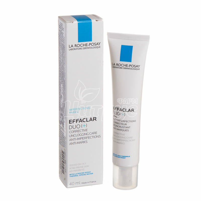 фото 1/Ля Рош позе Ефаклар Дуо + (La Roche Posay Effaclar Duo +) Засіб коригуючий комплексної дії для жирної і проблемної шкіри 40 мл
