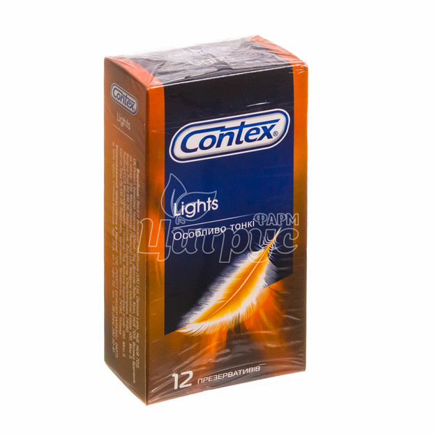 Презервативи Контекс (Contex) Лайтс (Lights) особливо тонкі 12 штук
