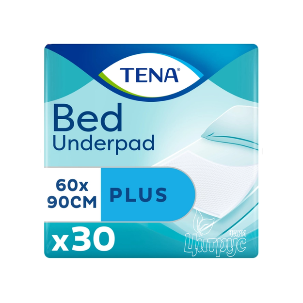 Пелюшки гігієнічні Тена (Tena) Бед Плюс (Bed Plus) 60 см х 90 см 30 штук