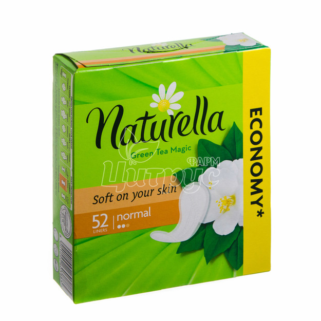 Прокладки щоденні жіночі Натурелла (Naturella) Грін Ті Меджік Нормал (Green Tea Magic Normal) 52 штуки