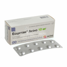 Есцітам Асіно таблетки вкриті оболонкою 10 мг 60 штук