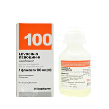 Левоцін-Н розчин для інфузій 500 мг / 100 мл 100 мл