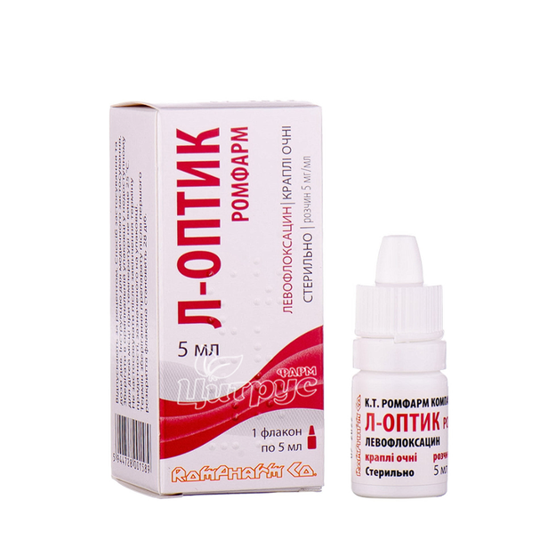 Л-Оптик Ромфарм краплі очні 5мг / мл 5 мл