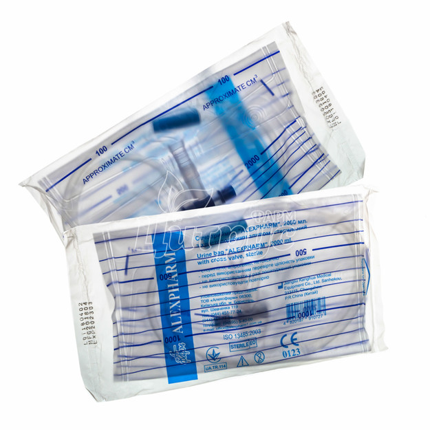 Сечоприймач Алексфарм (Alexpharm) c хрестоподібним зливом стерильний 2000 мл