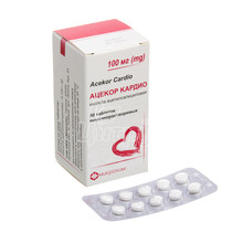 Ацекор кардіо таблетки кишково-розчинні 100 мг 50 штук