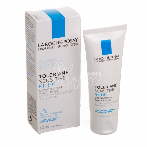 Ля Рош позе Толеран (La Roche Posay Toleriane) Крем Сенсетів Ріш зволожуючий для захисту сухої шкіри обличчя 40 мл