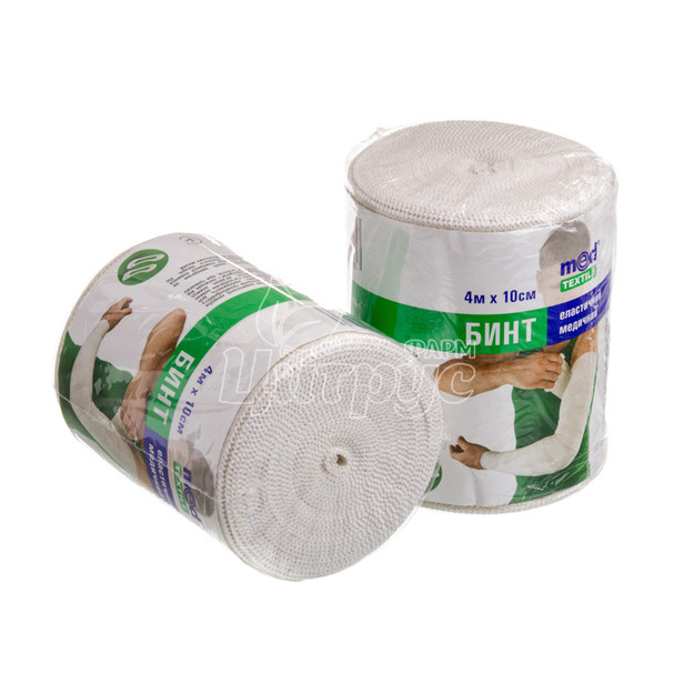 Бинт еластичний Медтекстиль (Medtextile) середньої розтяжності (4 м х 10 см)
