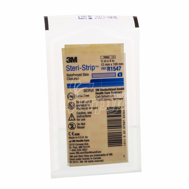 Лейкопластир для безшовного закриття ран стер-Стріп (Steri-Strip) (12 см х 100 мм) 6 штук