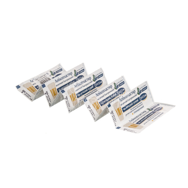 фото 1-2/Лейкопластир бактерицидний на нетканинній основі С-Пласт з хлоргексидином (1,9 см х 7,2 см) тілесний