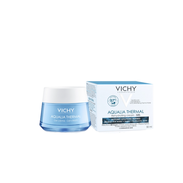 Віши АкваліяТермаль (Vichy Aqualia Thermal) Гель-крем для глибокого зволоження нормальної та комбінованої шкіри обличчя 50 мл