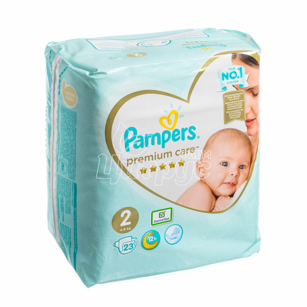 Підгузки для дітей Памперс (Pampers) Преміум Кер (Premium Care) 2 (4 - 8 кг) mini 23 штуки