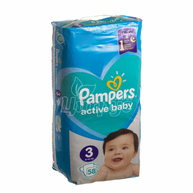 Підгузки для дітей Памперс (Pampers) Актив Бебі (Active Baby) 3 (6-10) midi 58 штук