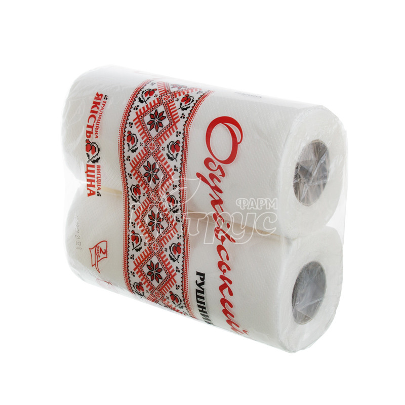 фото 1-3/Рушник паперовий Обухів Двошаровий 2 штуки