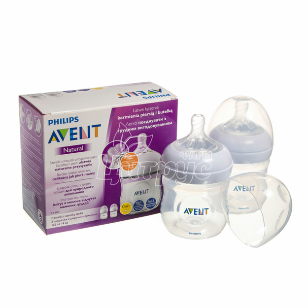 Пляшка Філіпс Авент (Philips Avent) Нейчерал (Natural) 125 мл 2 штуки