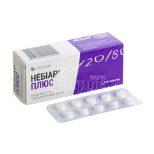 Небіар плюс таблетки вкриті оболонкою 5 мг / 12.5 мг 30 штук