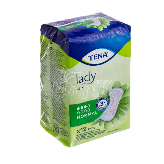 Прокладки урологічні жіночі Тена (Tena) Леді Слім Нормал (Lady Slim Normal) 12 штук