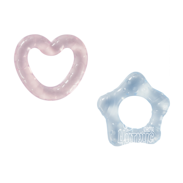 Кільце зубне Бебі Нова (Baby-Nova) Серце і зірка (31508)