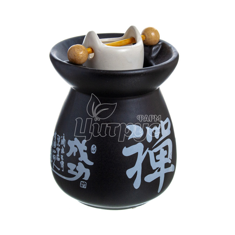 фото 1-2/Аромолампа Ваза колодязь чорна