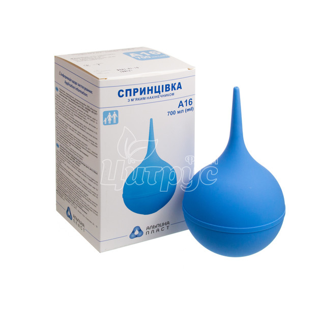 Спринцівка А 16 з м*яким наконечником 700 мл