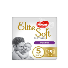 Підгузки-трусики для дітей Хаггіс (Huggies) Еліт Софт (Elite Soft) 5 (12 - 17 кг) 19 штук