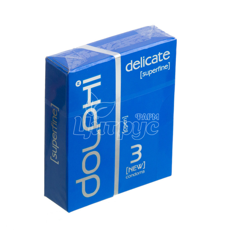фото 1-1/Презервативи Долфі Люкс (Dolphi Lux) Делікат (Delicate) надтонкі 3 штуки