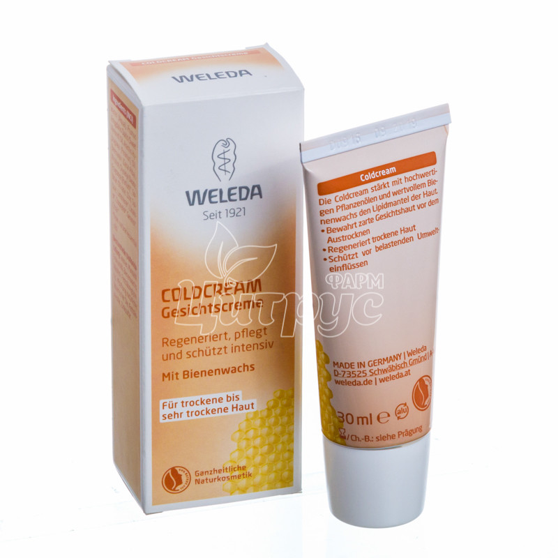 фото 1-2/Крем Веледа Колд Крем (Weleda Cold Cream) Захисний від вітру і холоду 30 мл