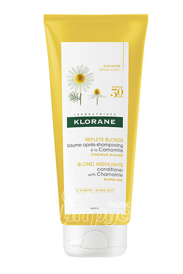 Клоран (Klorane) Бальзам-ополіскувач з екстрактом ромашки для світлого волосся 200 мл