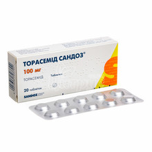 Торасемід-Сандоз таблетки 100 мг 20 штук