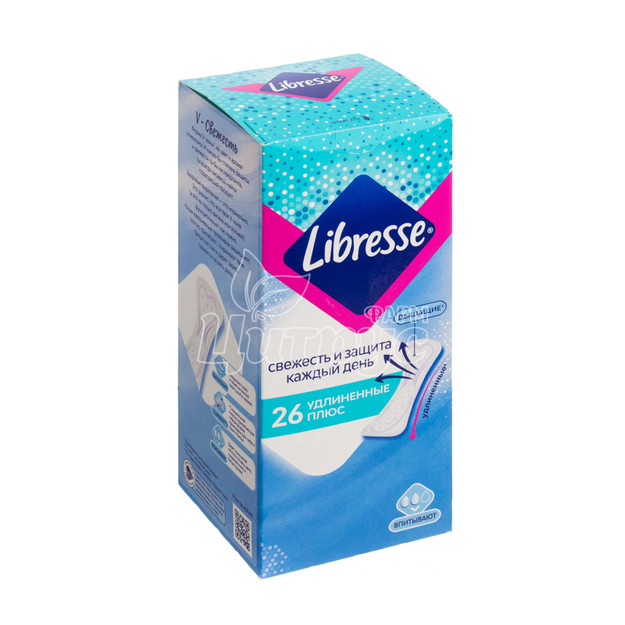 Прокладки щоденні жіночі Лібресс (Libresse) Деілі Фреш Нормал (Daily Fresh Normal) 26 штук
