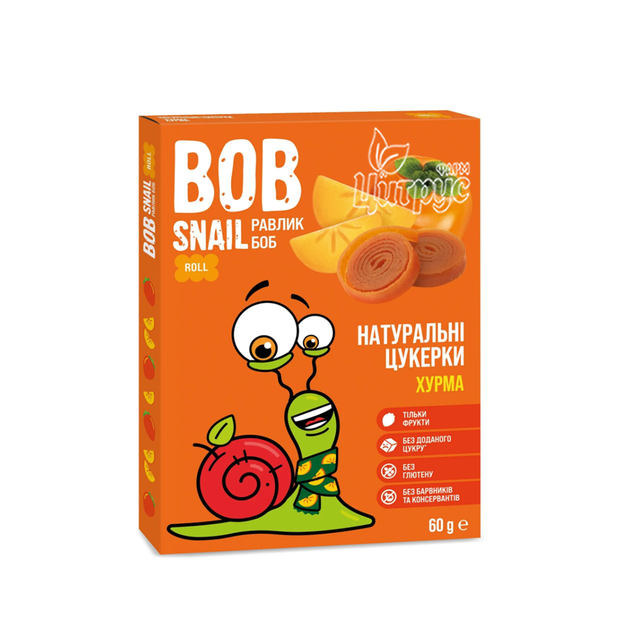 Цукерки Боб Снейл (Bob Snail) Хурма 60 г