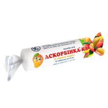 Аскорбінка-КВ таблетки 25 мг манго 10 штук