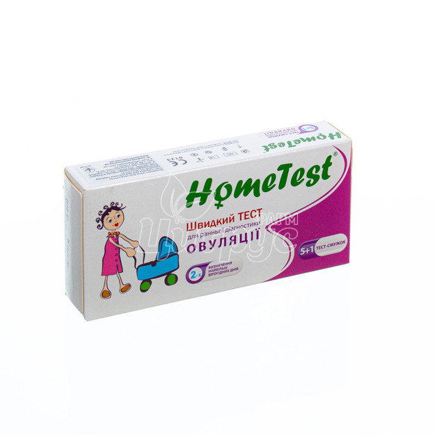 Тест-смужки для визначення овуляції і вагітності Хоумтест (Hometest) 5 + 1 штука