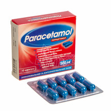 Парацетамол капсули 500 мг 10 штук