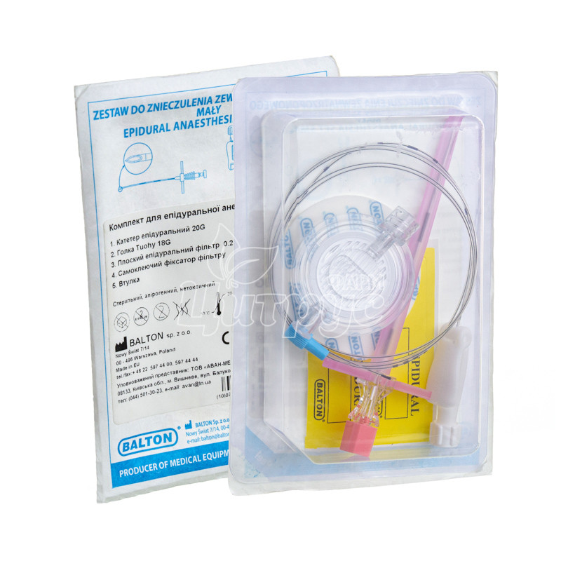 фото 1-2/Набір для епідуральної анестезії малий ZZOM G18