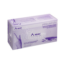 Рукавички оглядові нітрилові Ігар (Igar) нестерильні неприпудренні розмір М (7-8) пара блакитні