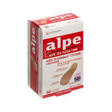 Лейкопластир бактерицидний Алпе (Alpe) класік (76 мм х 19 мм) тілесний 1 штука