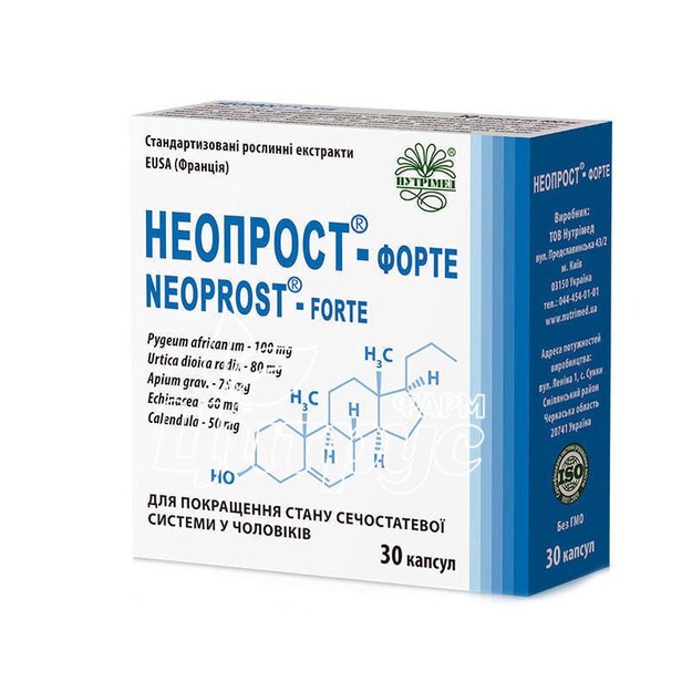 Неопрост -Форте капсули 400 мг 60 штук