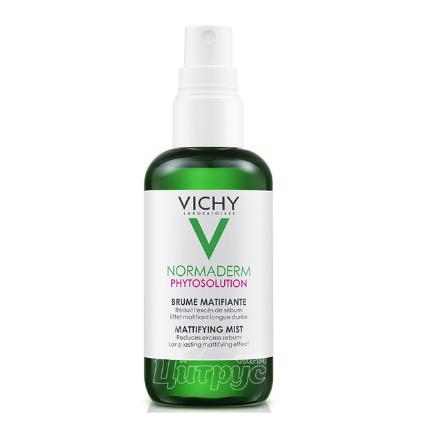 Віши Нормадерм Фітосолюшн (Vichy Normaderm Phytosolution) Спрей матуючий для зменшення жирного блиску шкіри 100 мл