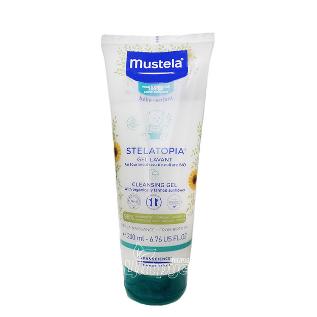 Мустела СтелАтопія (Mustela Stelatopia) Гель очищуючий для сухої схильної до атопії шкіри 200 мл